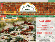 Tablet Screenshot of laverapizza.com